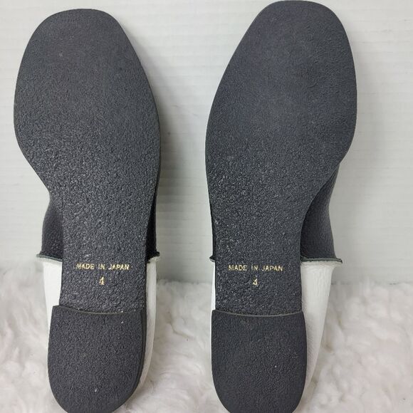 U-Dot By Takumi Inomata Womens Loafers Size 6 Black And White Soft Cow Leather - Picture 10 of 10